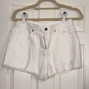 Aerie white denim shorts (S) - NEVER WORN